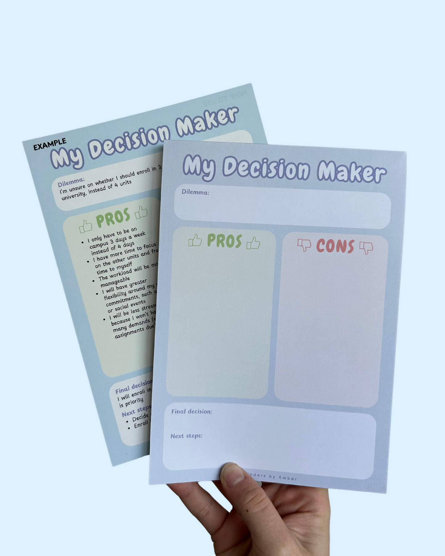 Decision Making Notepad