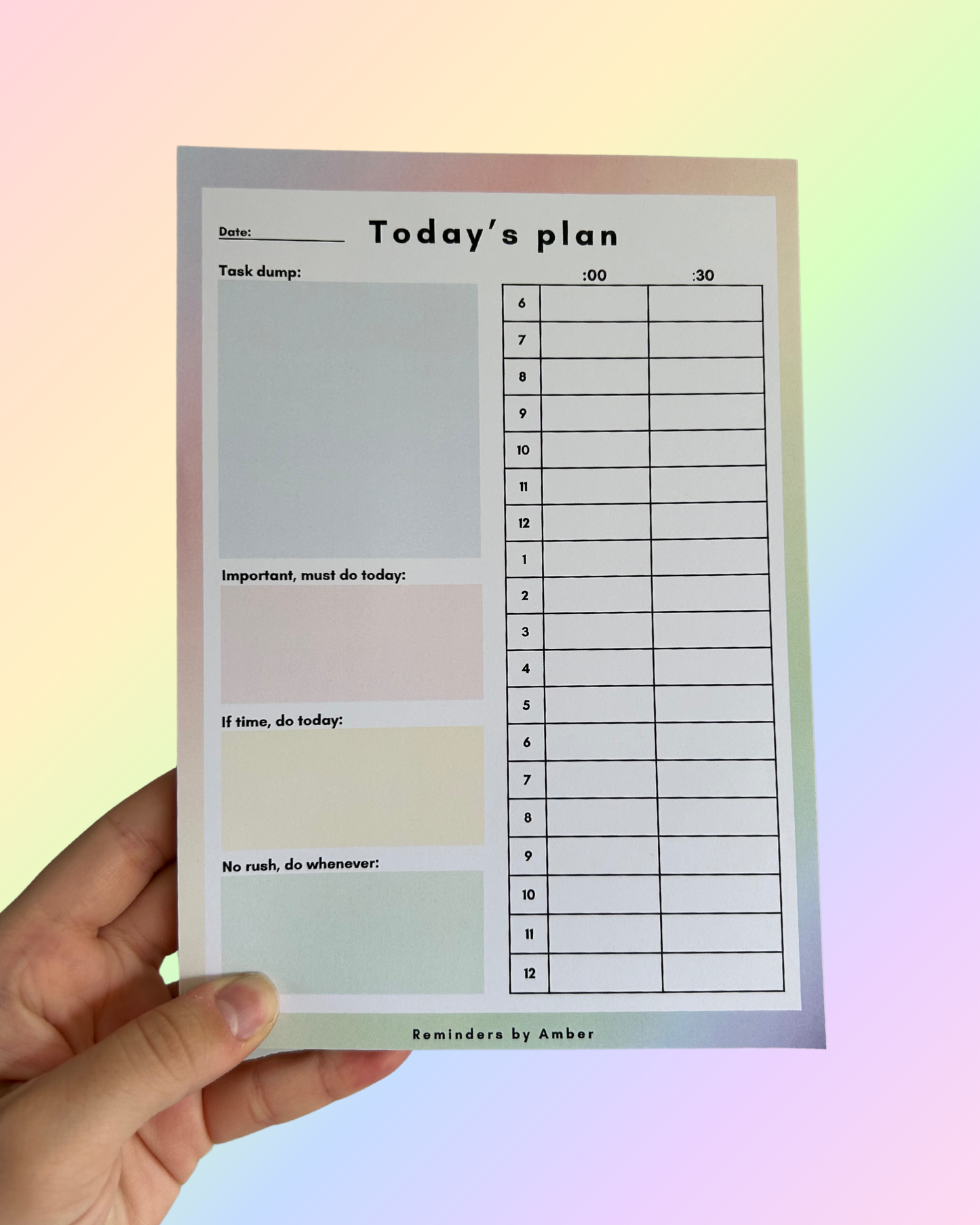 Daily Planner Notepad