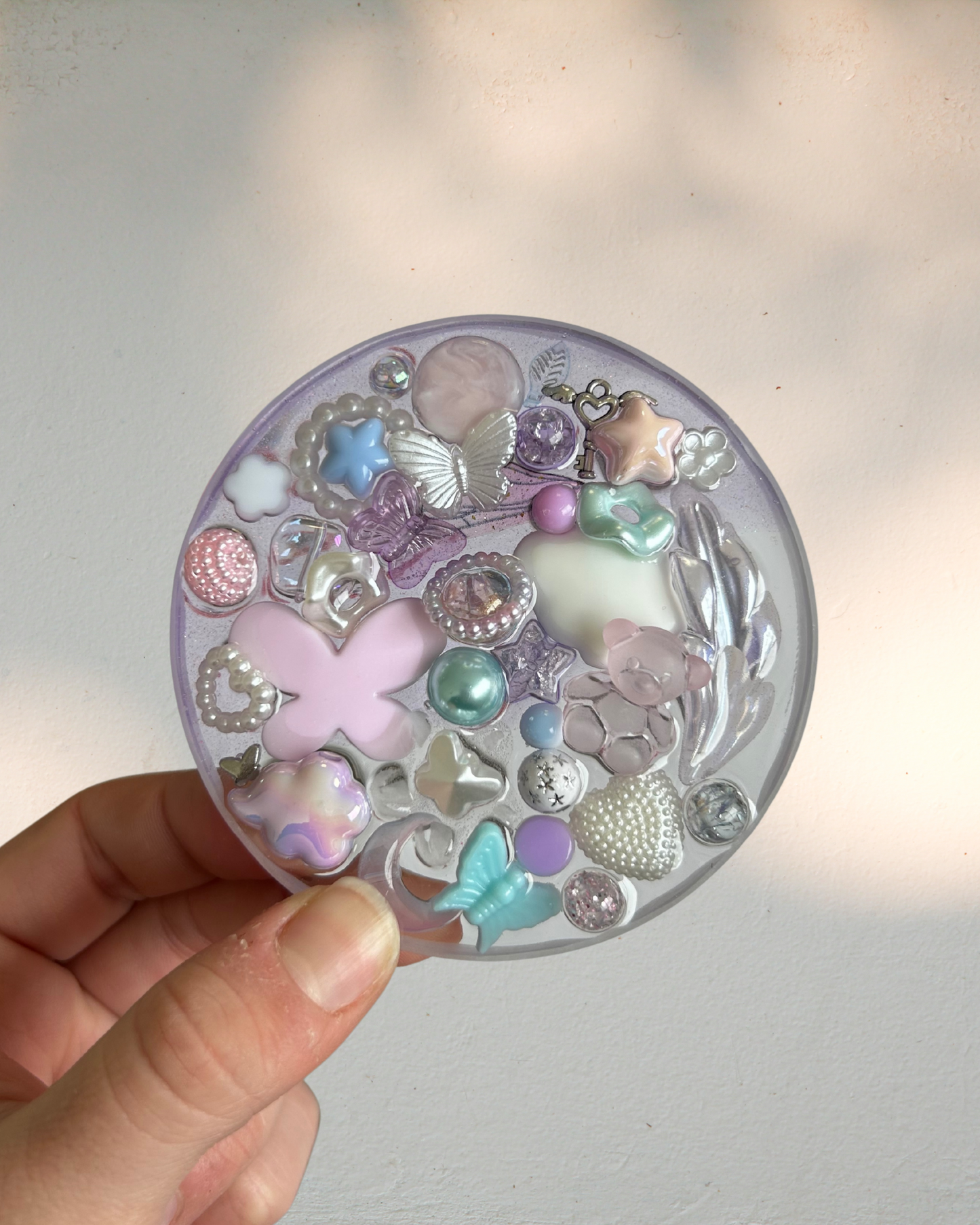 Large Circle Textured Trinket