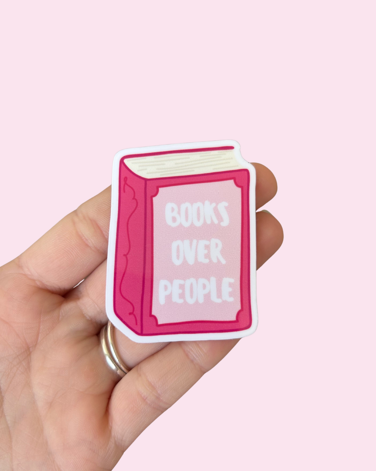 Books Over People Sticker