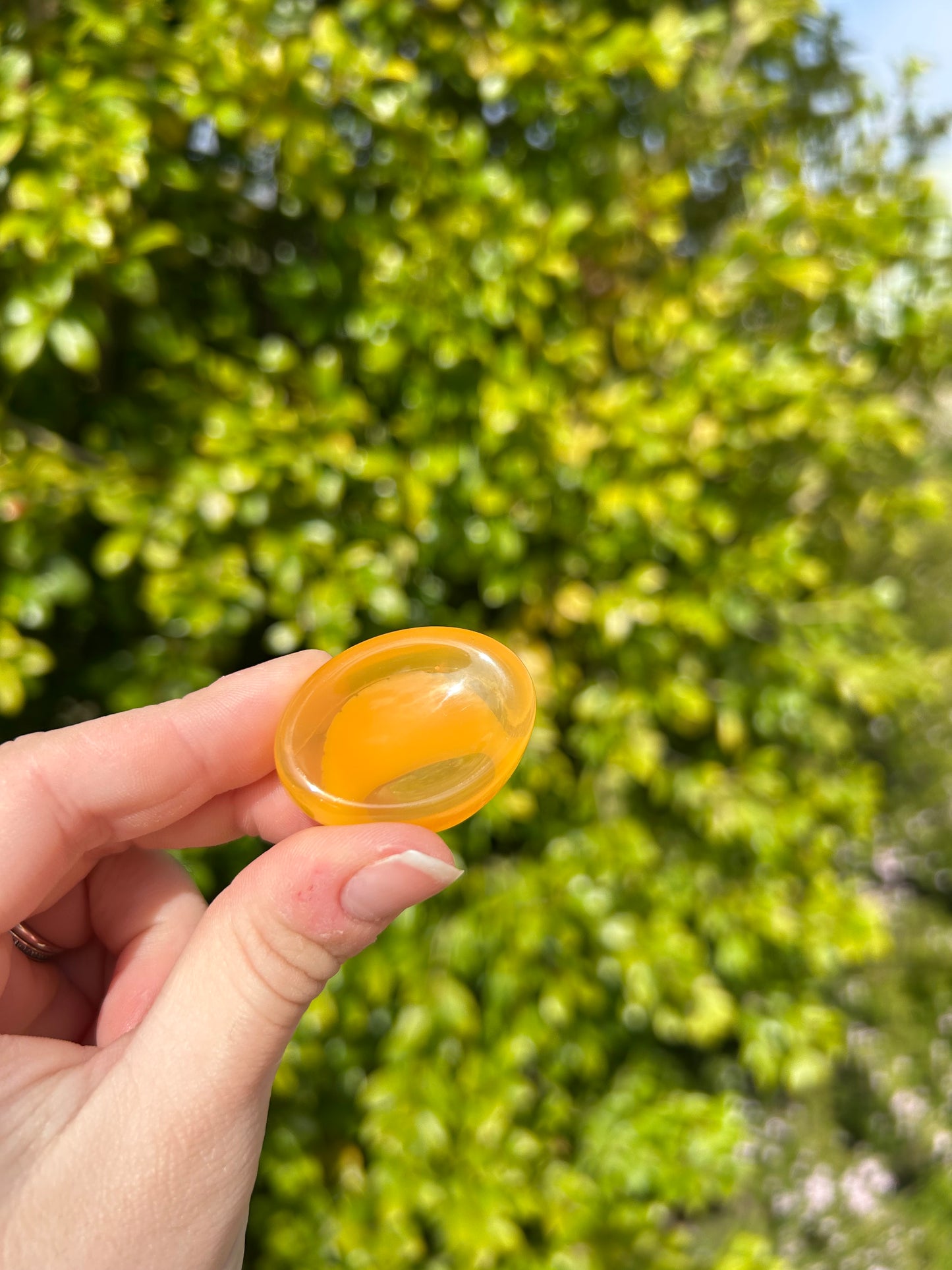 Orange Slice Worry Stone Trinket