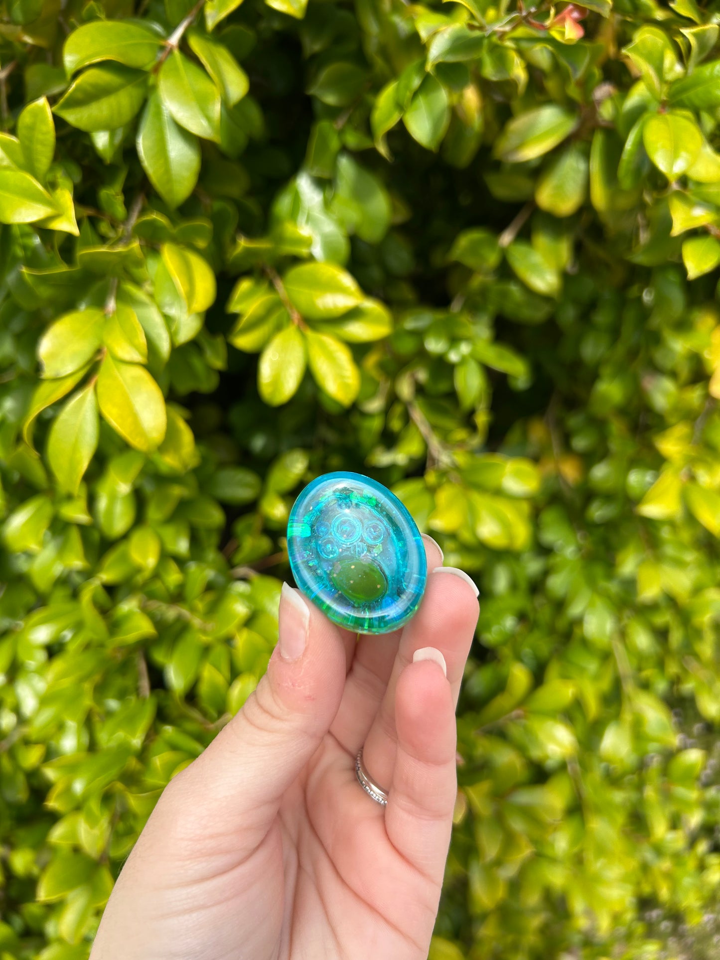 Ducky & Bubbles Worry Stone Trinket | Design 4