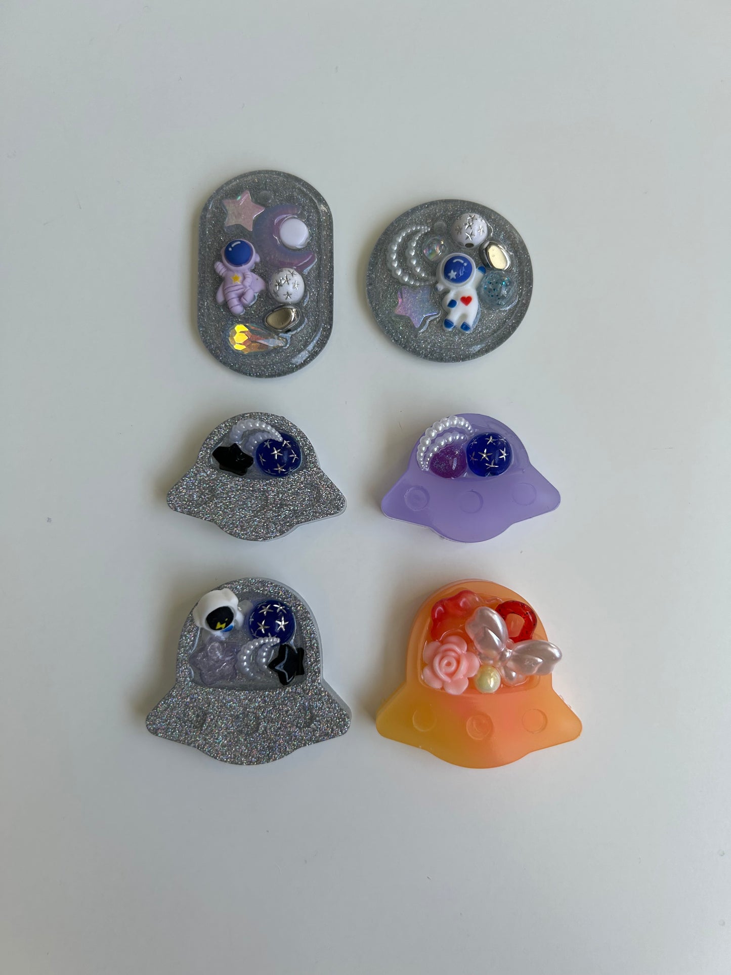 Space Ship Textured Trinkets