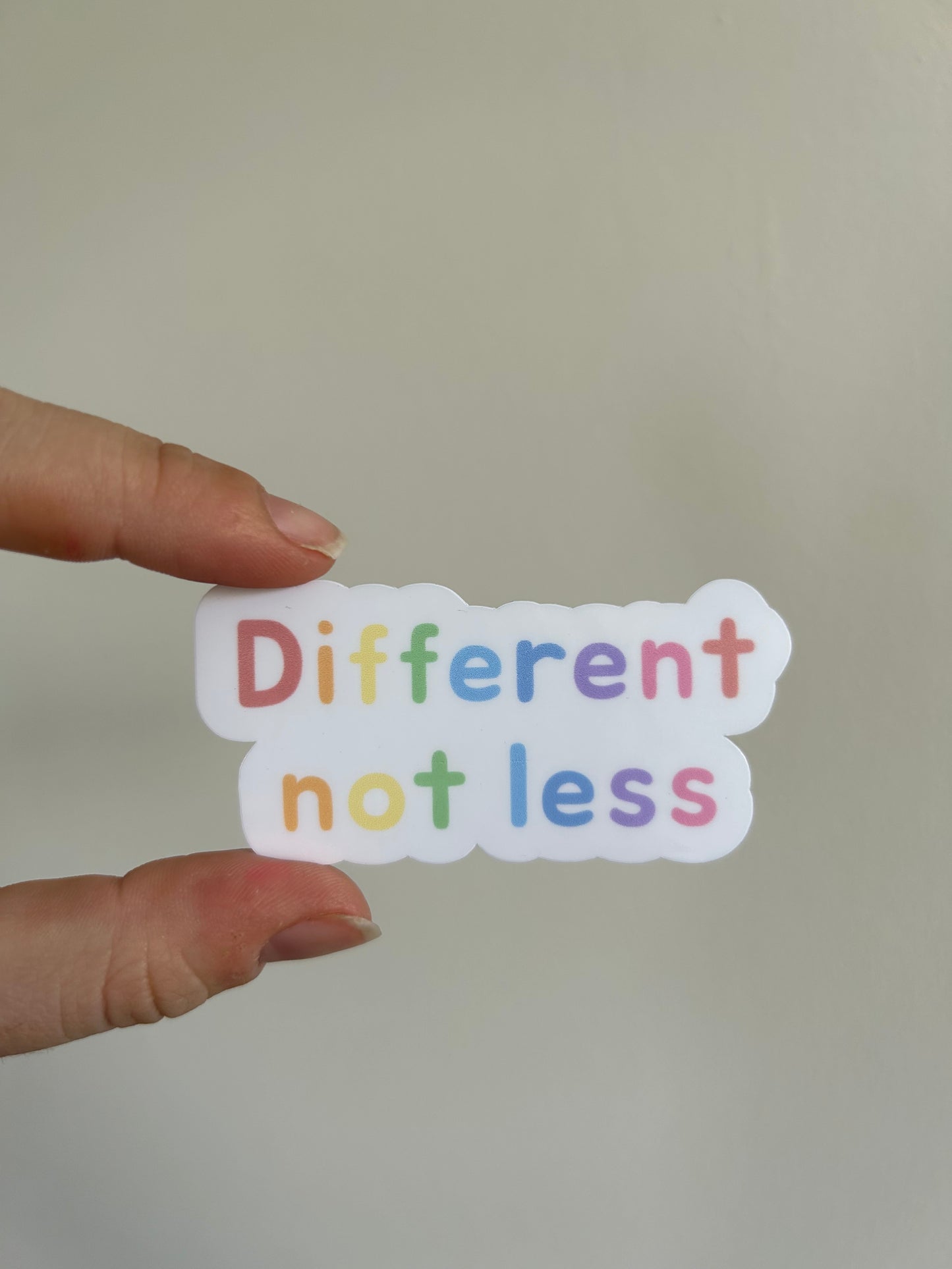 Different Not Less Sticker