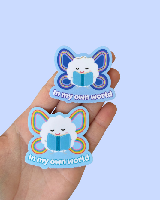 In My Own World Sticker