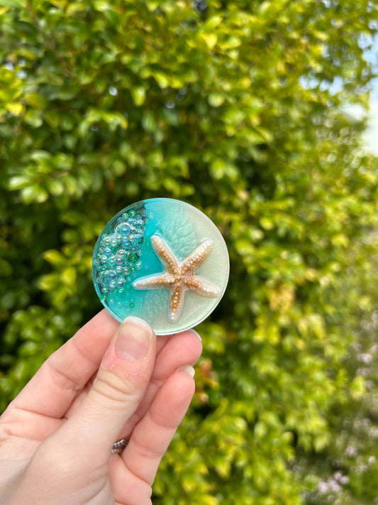 Starfish & Bubbles Small Circle Trinket