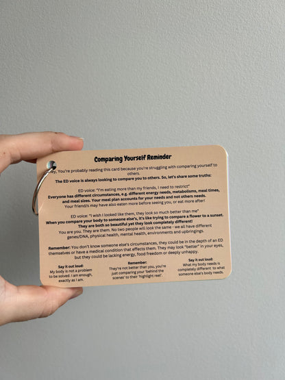 Eating Disorder Recovery Reminder Cards