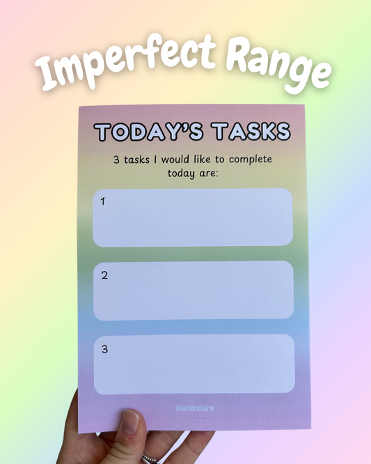 Simple Daily Tasks Notepad - Imperfect Range