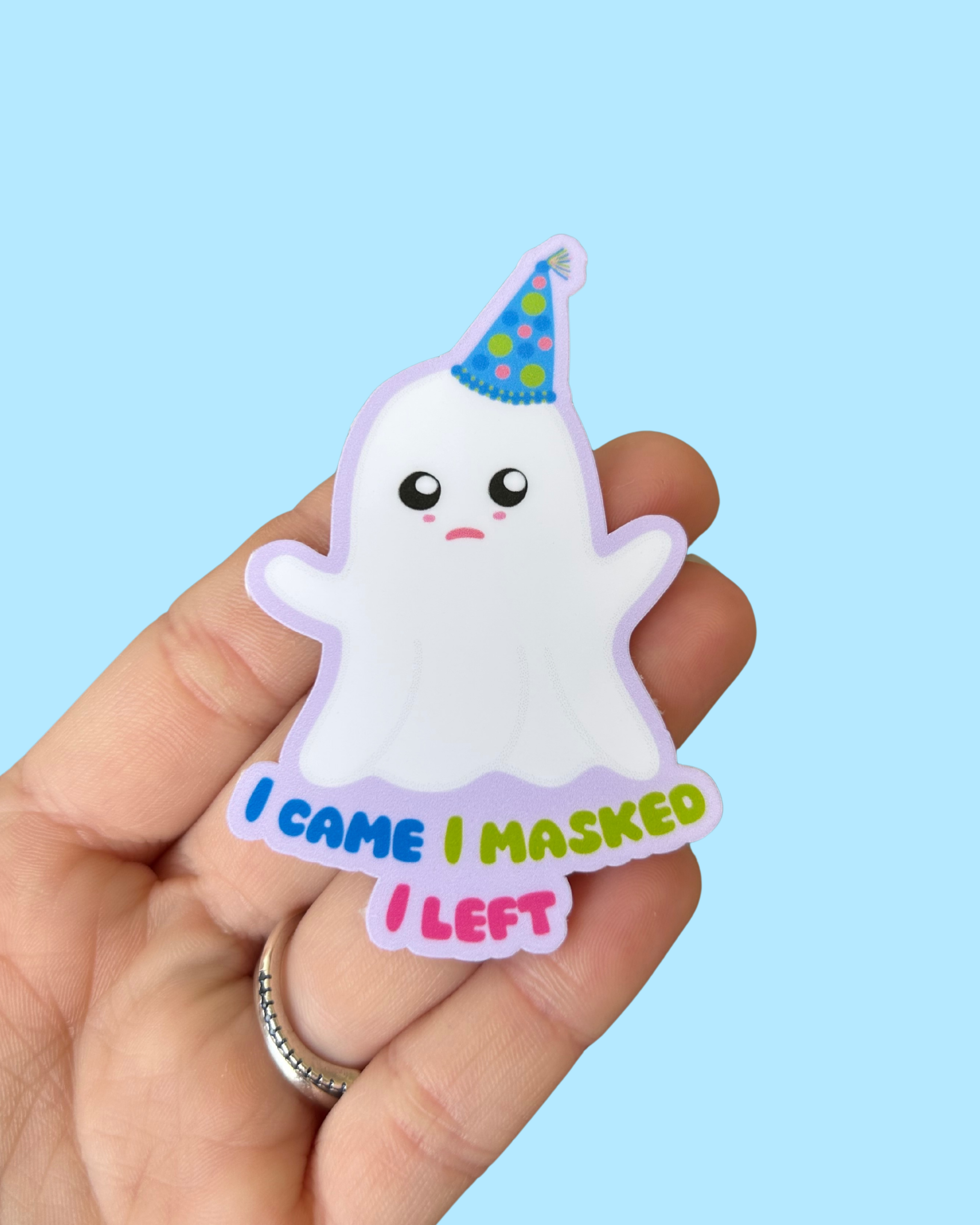 Ghost Sticker While Message Social Masking Ghost Sticker – Reminders by Amber