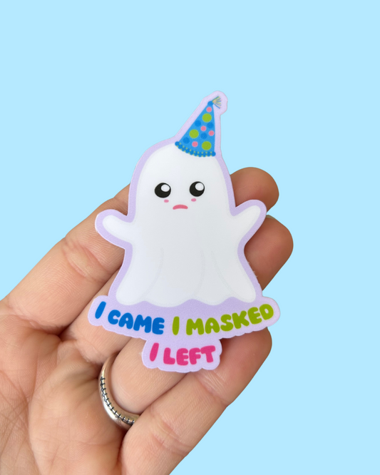Social Masking Ghost Sticker