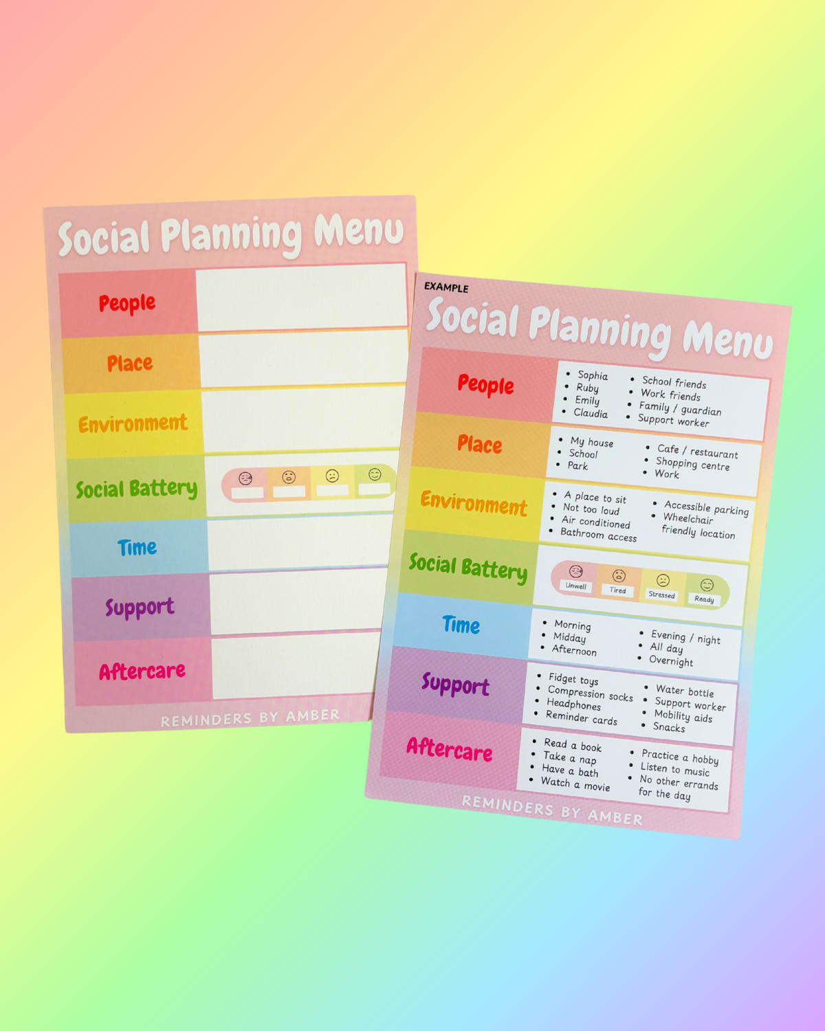 Social Planning Notepad & Print