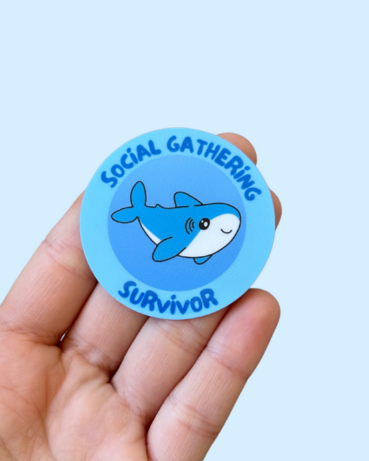 Social Gathering Survivor Sticker