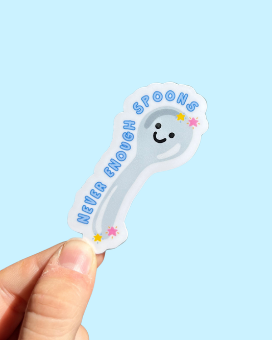 Never Enough Spoons Sticker