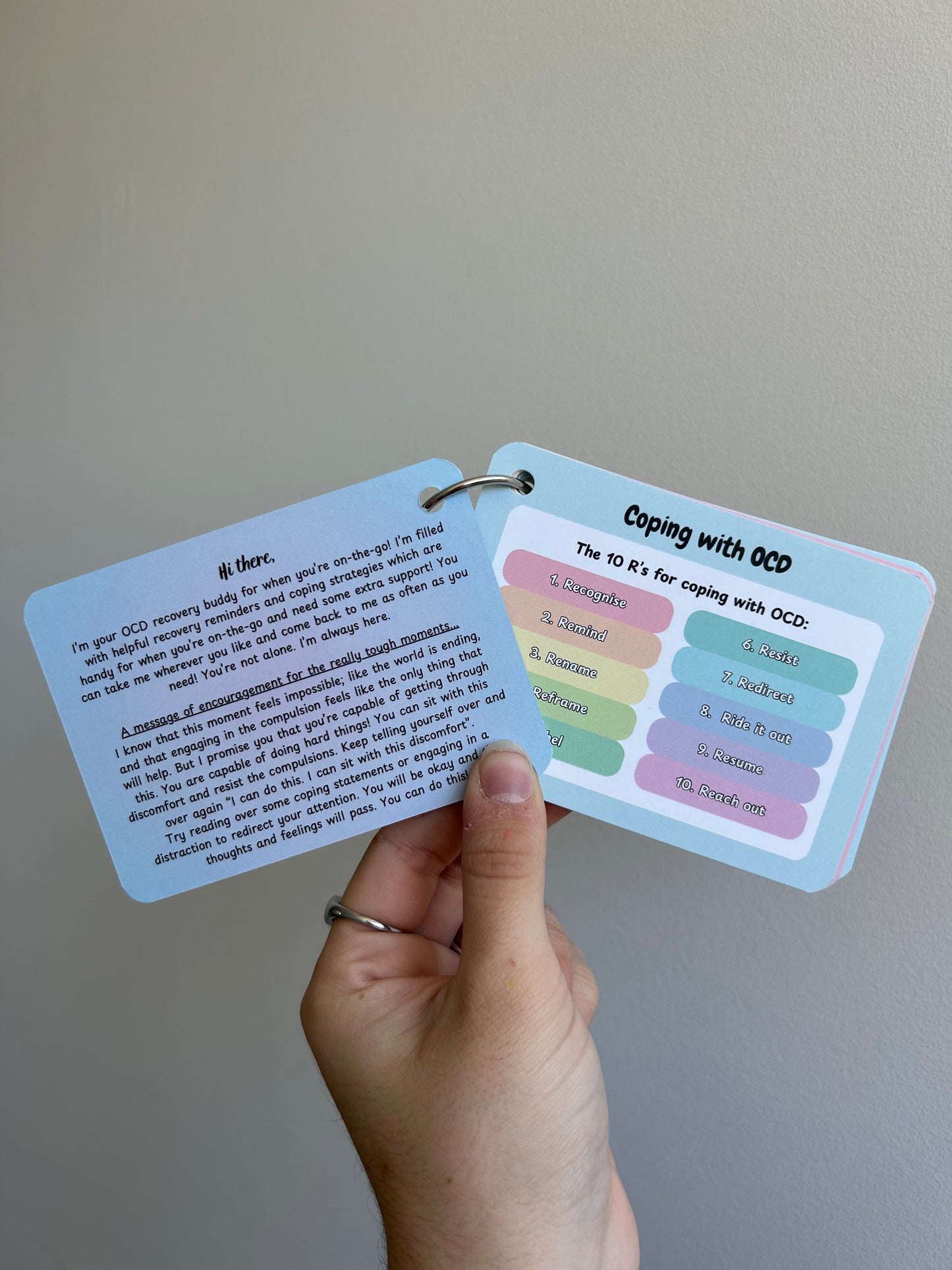 Pocket OCD Cards for ‘on the go’