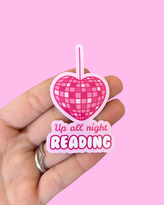 Up All Night Reading Sticker