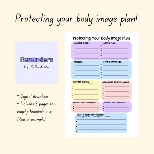 Protecting Your Body Image Plan (Digital Copy)