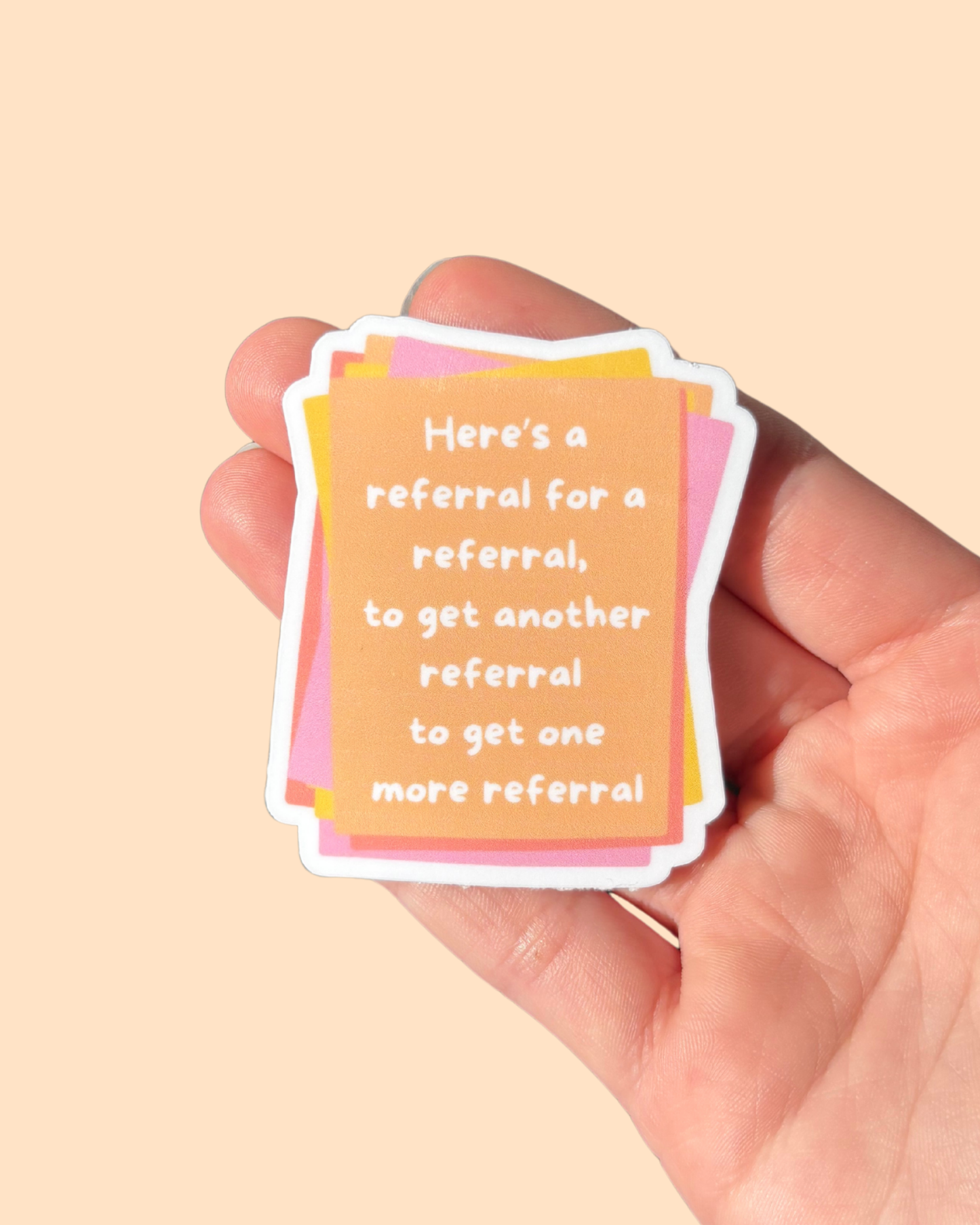 Never-ending Medical Referrals Sticker
