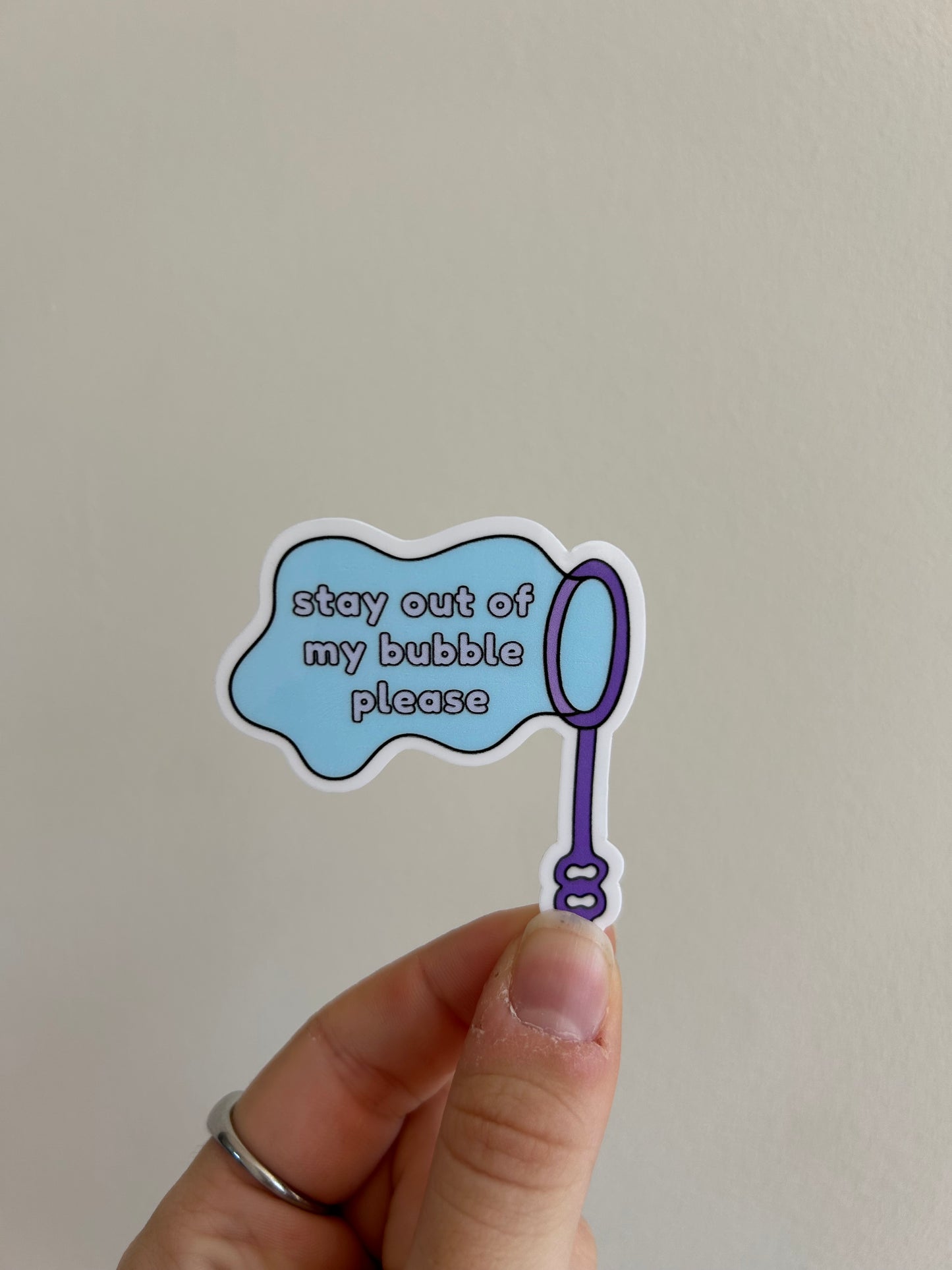 Personal Bubble Sticker