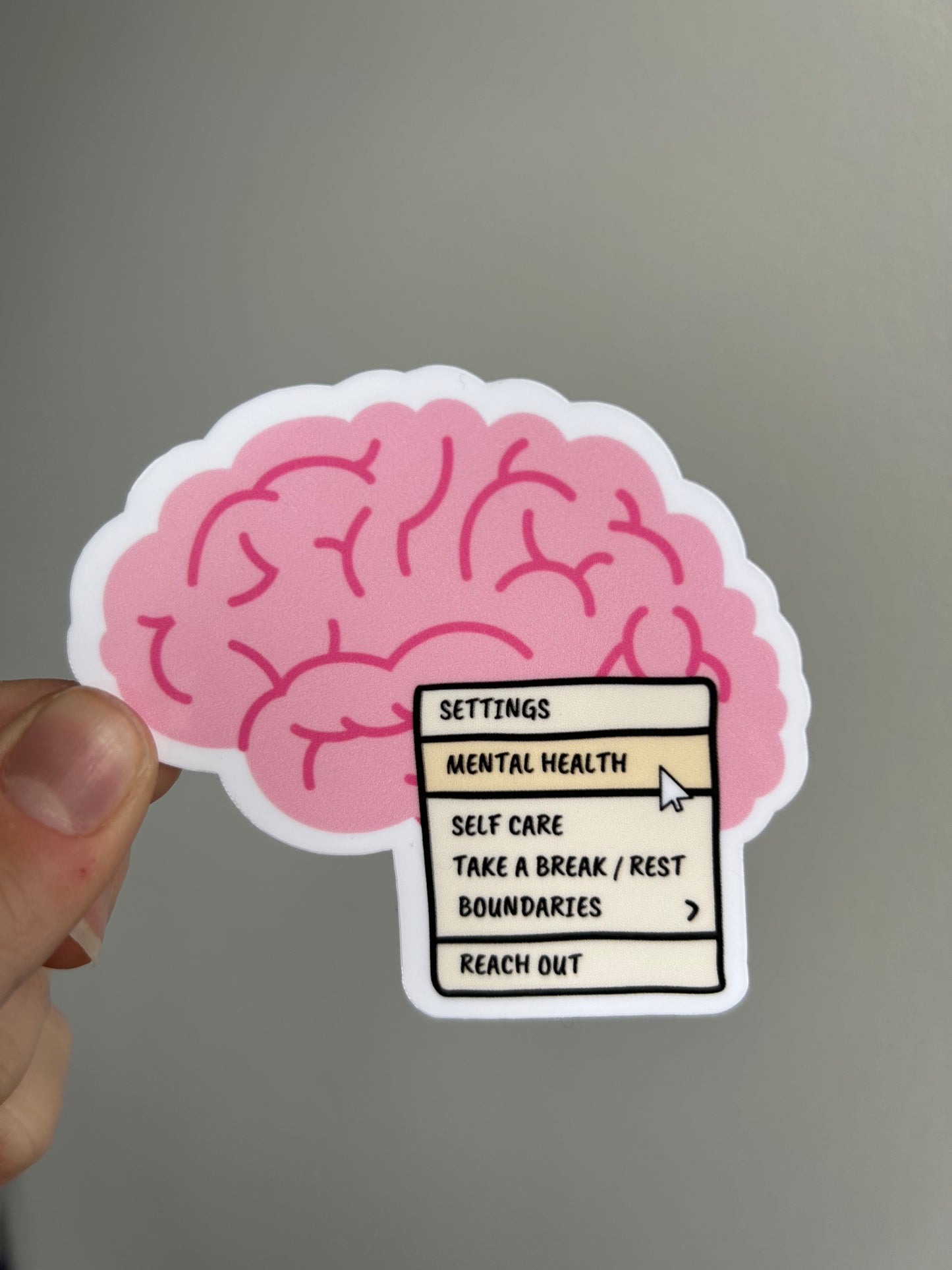 Mental Health Settings Sticker