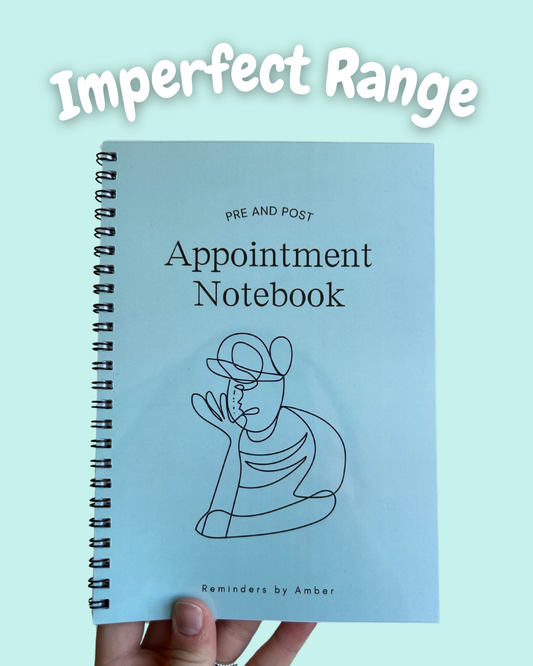 Pre & Post Appointment Notebook- Imperfect Range