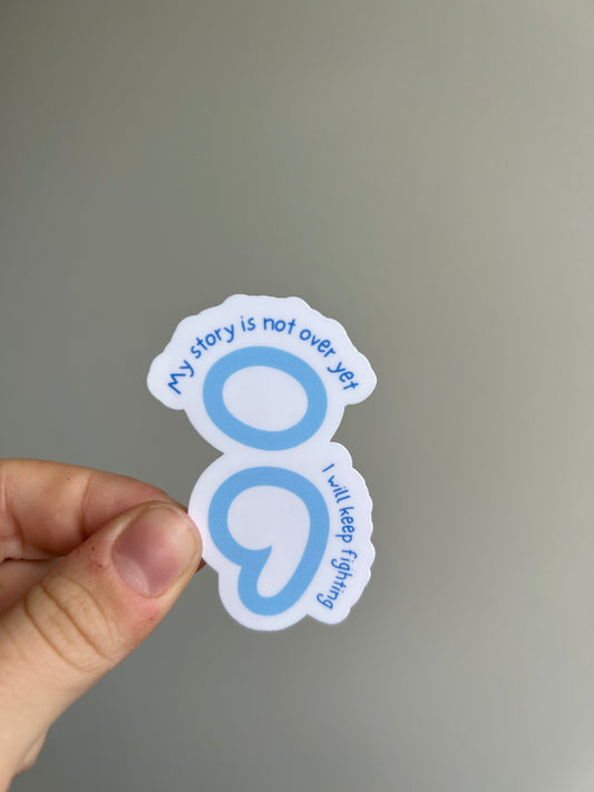 Semicolon Sticker