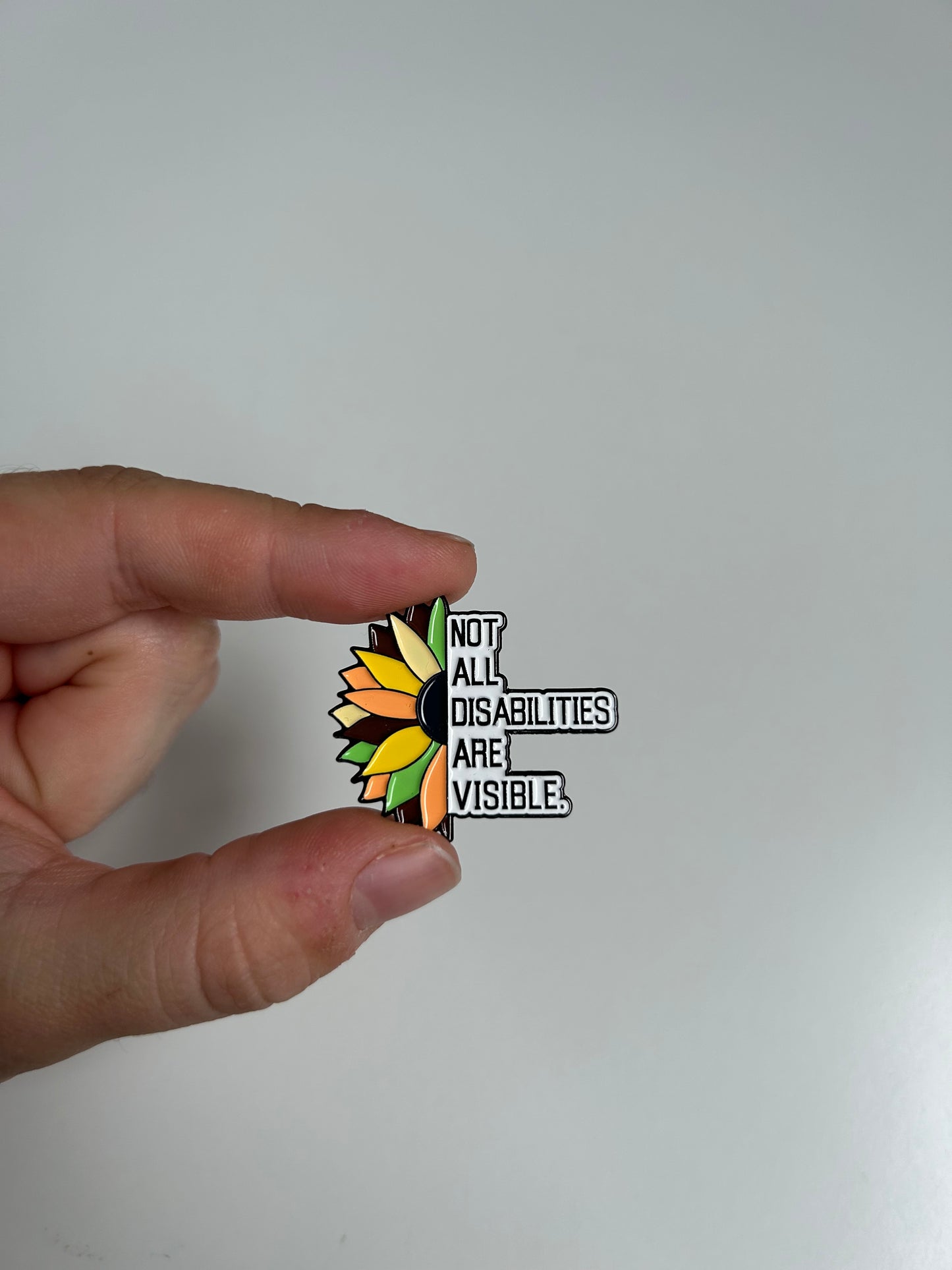 Invisible Disabilities Sunflower Pin