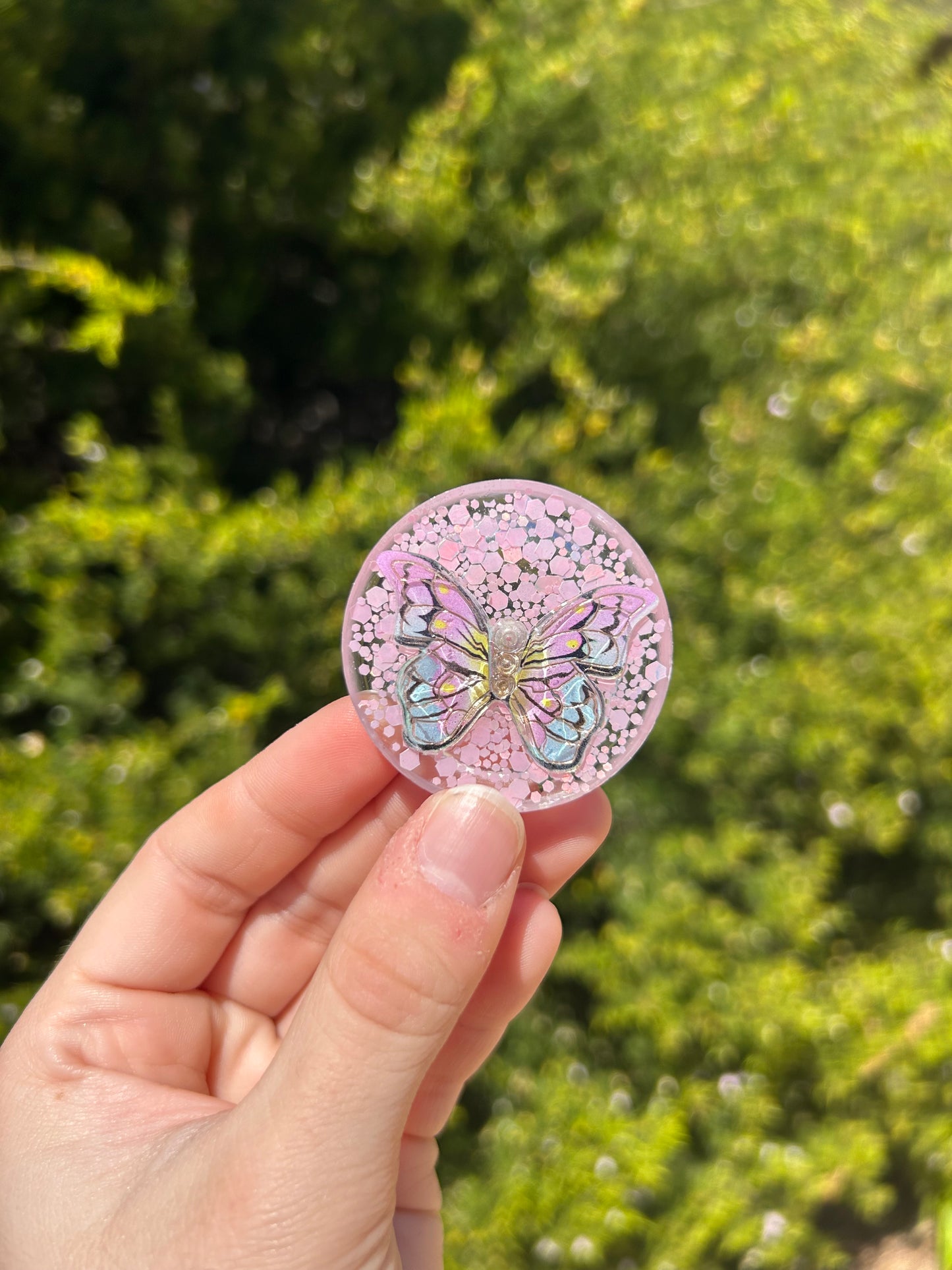 Rainbow Butterfly XL Worry Stone Trinket