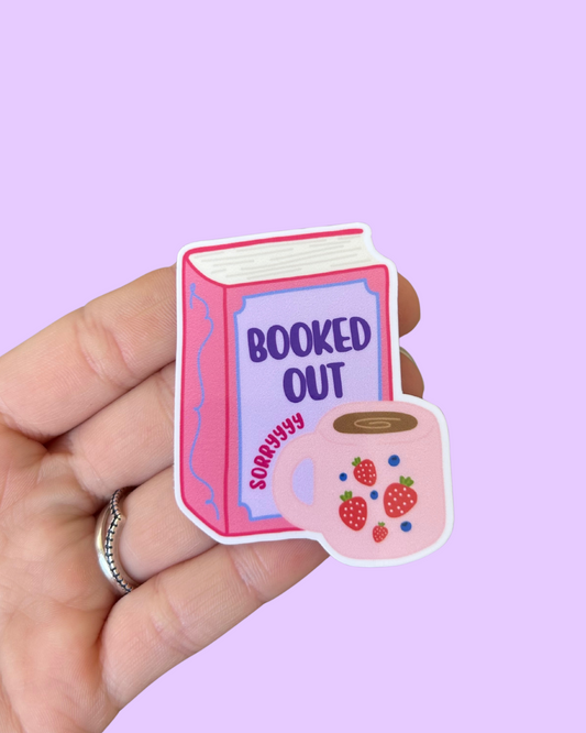 Booked Out Sticker