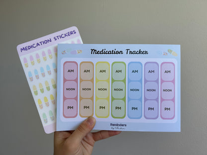 Weekly Medication Tracker Notepad