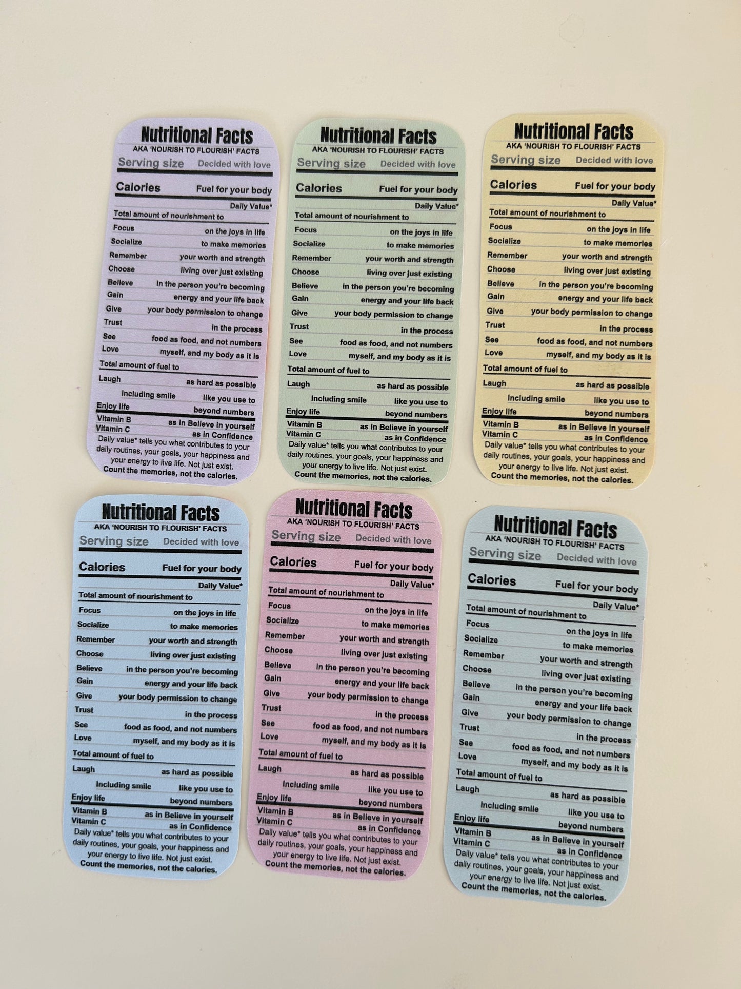 'Nutritional Fact' Label Cover Stickers (Paperback)