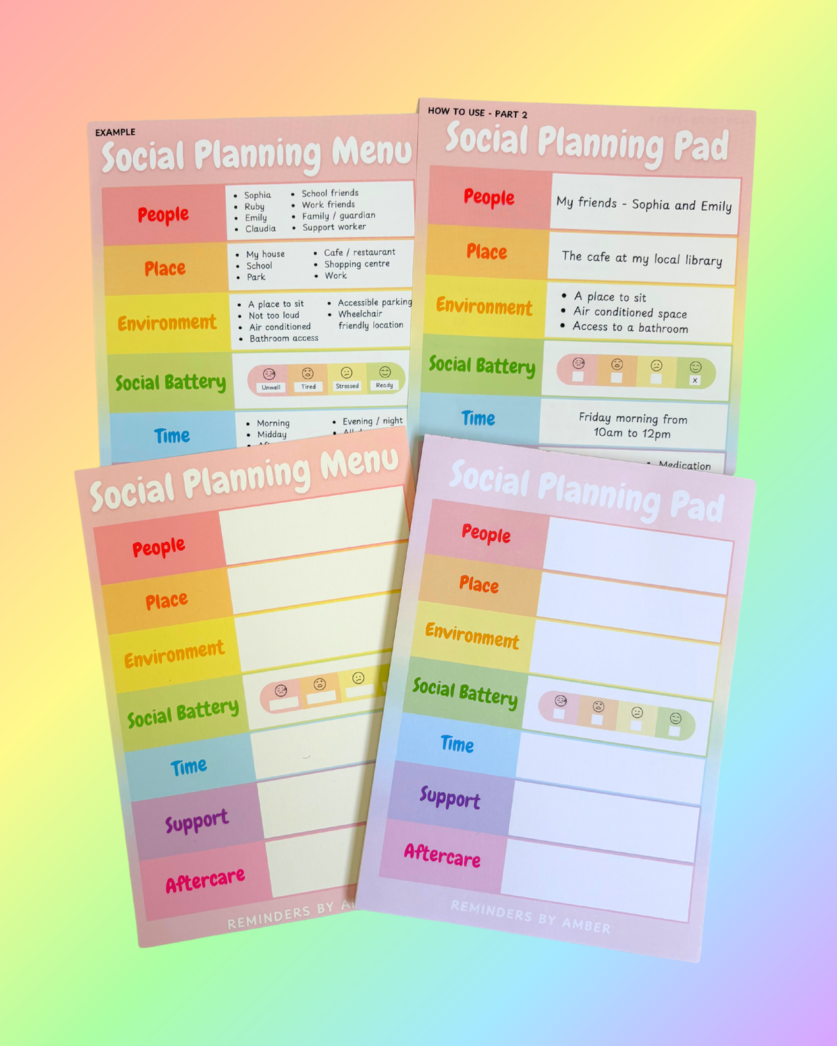 Social Planning Notepad & Print