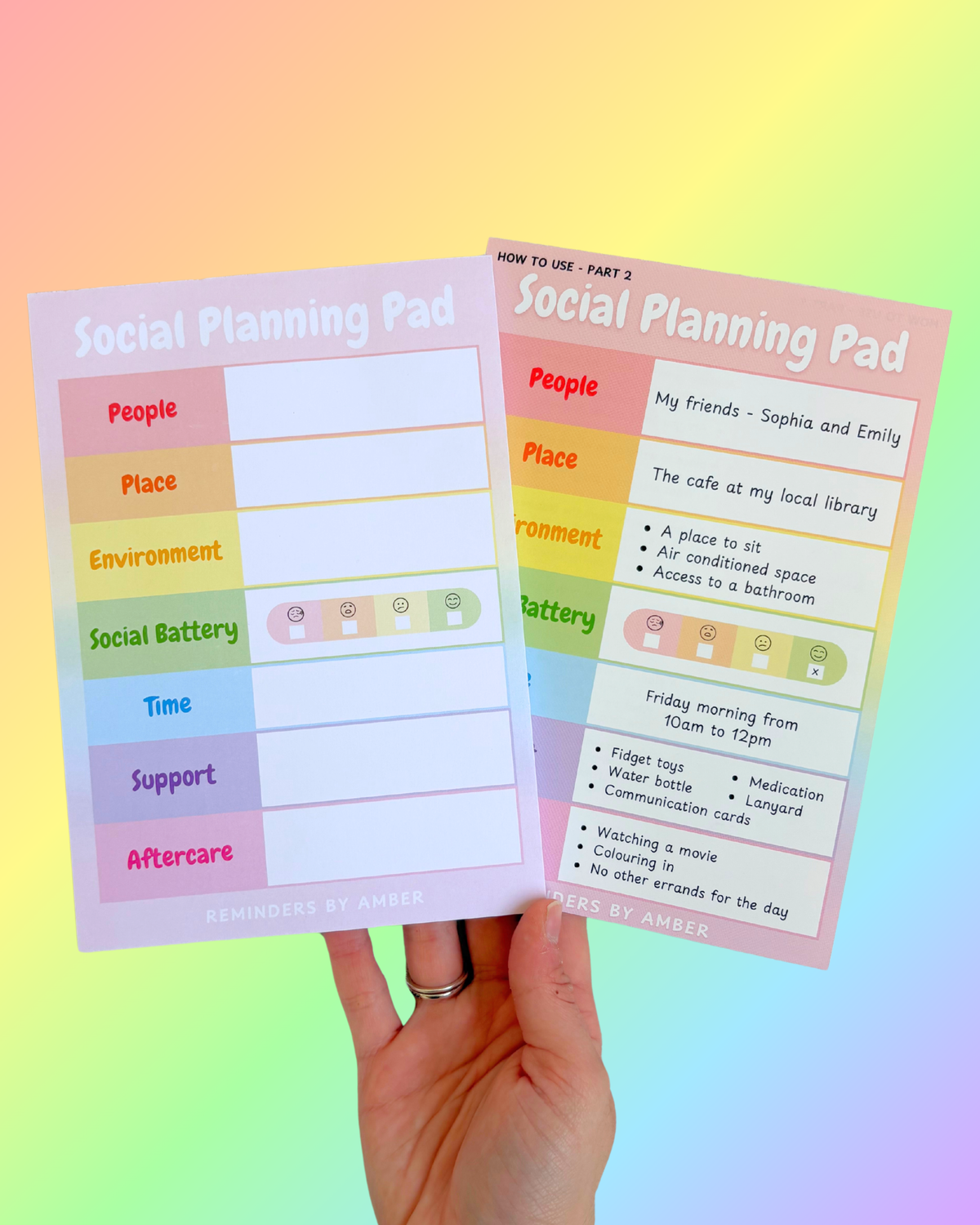 Social Planning Notepad & Print