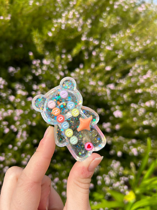 ‘I am enough’ Affirmation Bear Trinket | Imperfect