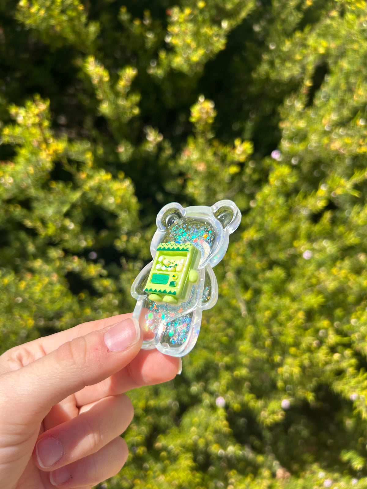 Retro Game Smooth Bear Trinket | 2