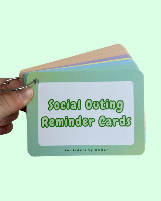 Social Outing Reminder Cards