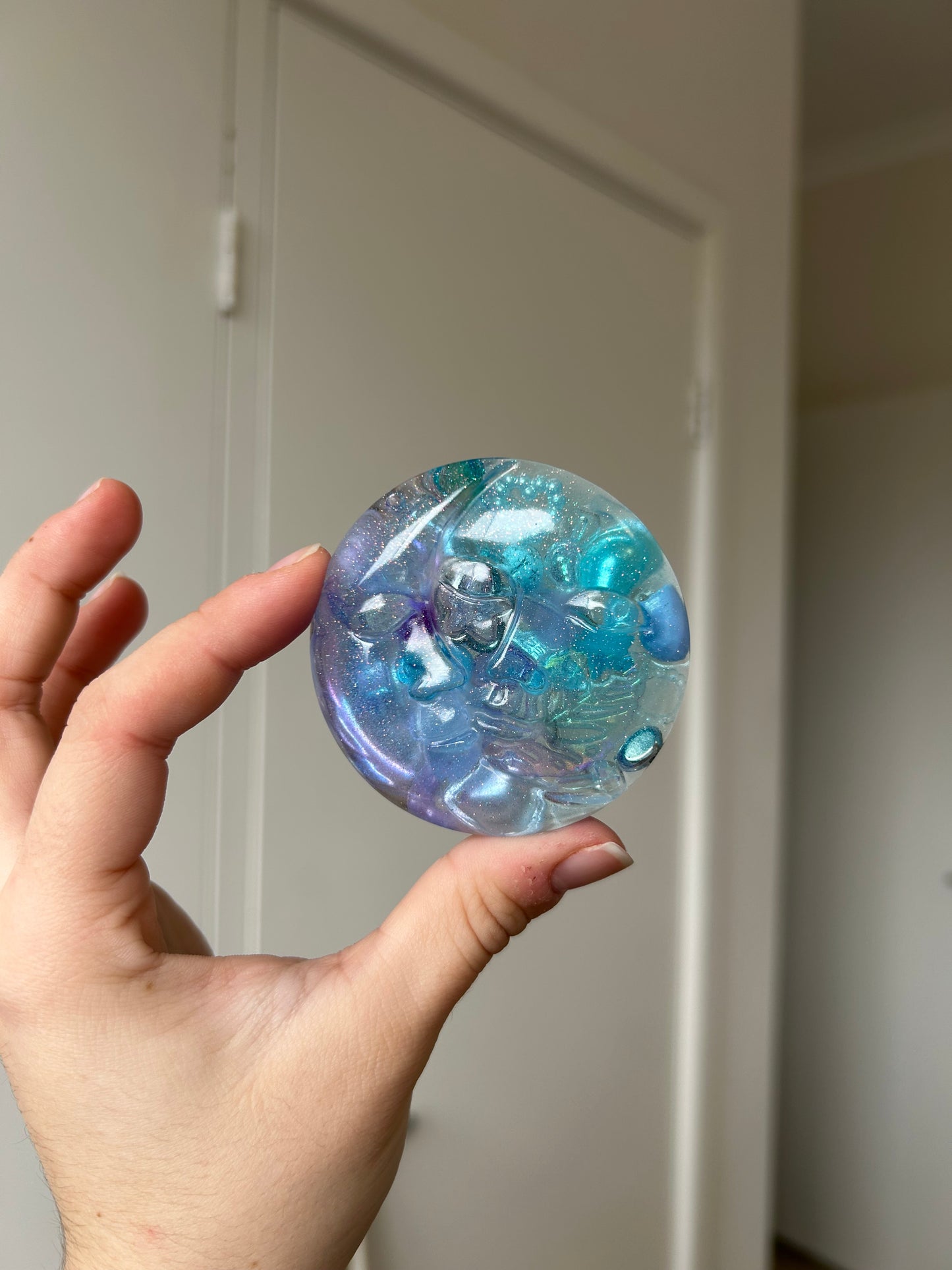 Two Moons Textured Trinket