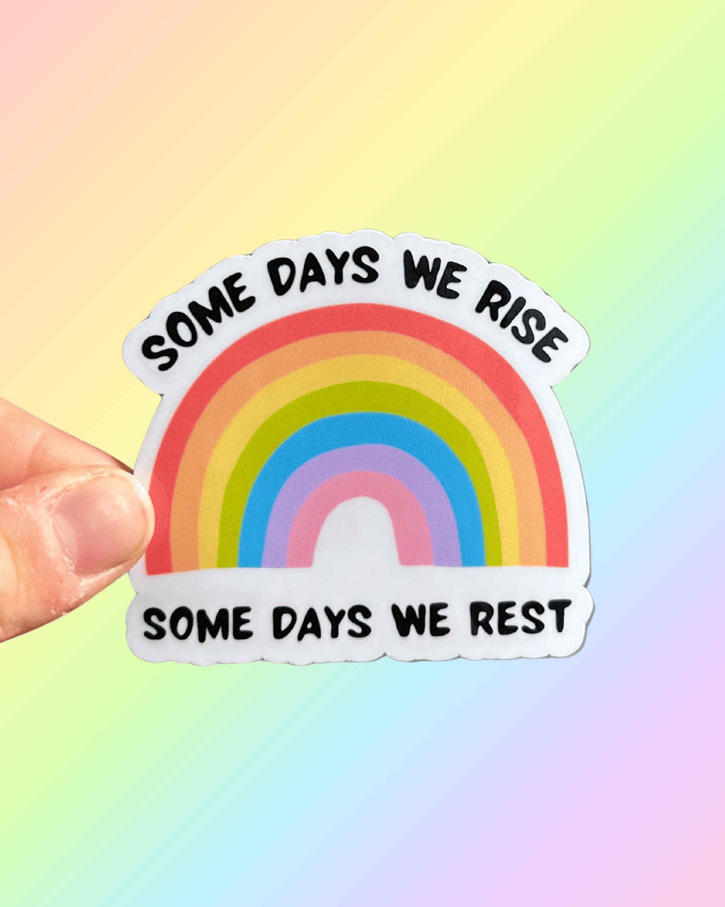 Rise and Rest Reminder Sticker