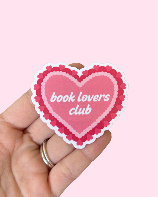 Book Lovers Club Sticker