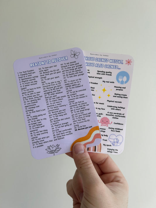 Eating Disorder Recovery Stickers