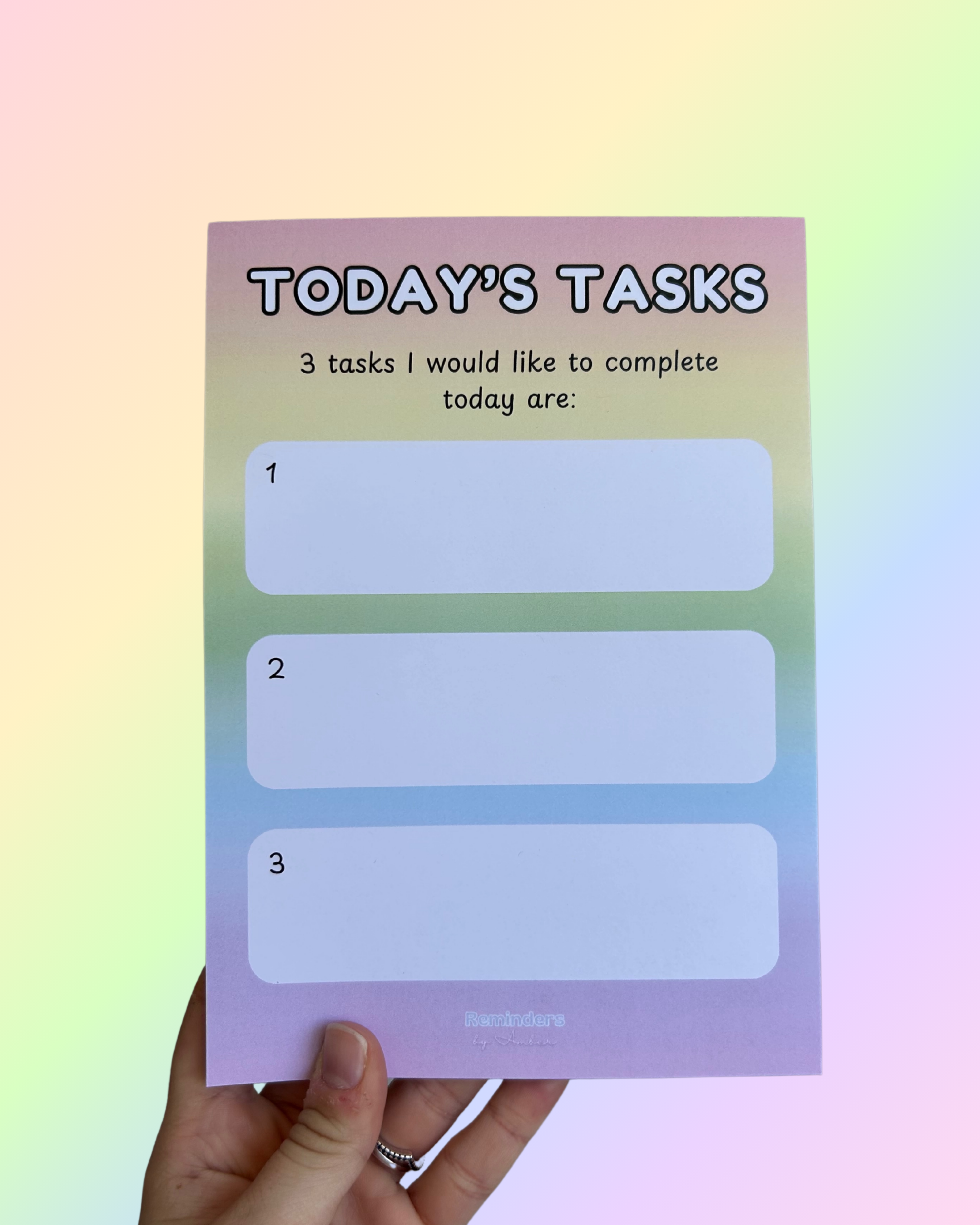 Simple Daily Tasks Notepad – Reminders by Amber