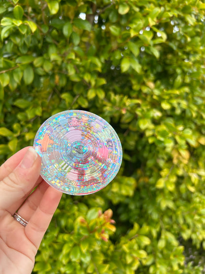 Rainbow Glimmers Large Spiral Trinket | Design 1