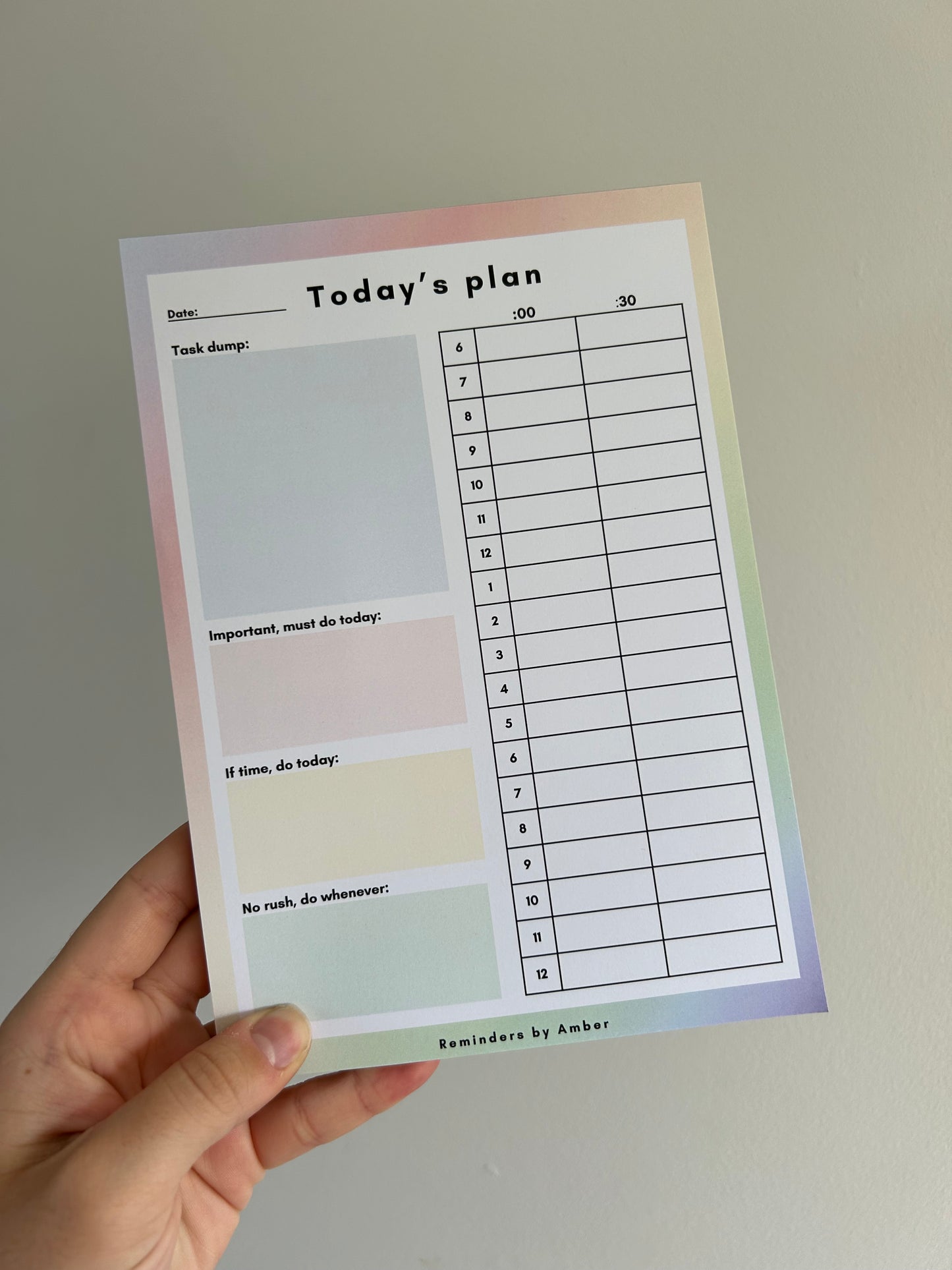 Daily Planner Notepad