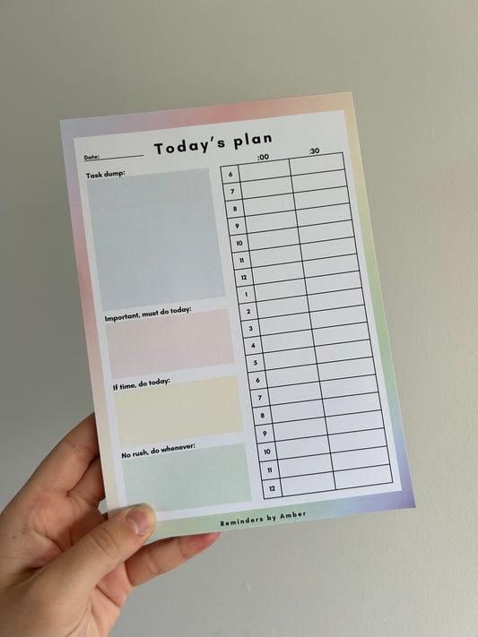 Daily Planner Notepad