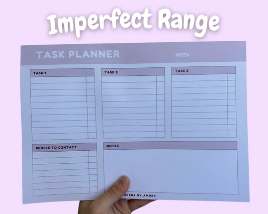 Task Planner Notepad - Imperfect Range