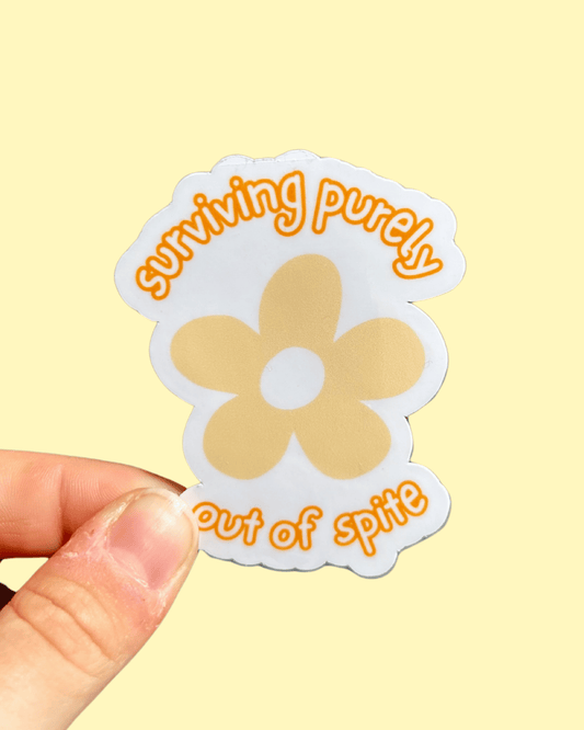 Out of Spite Sticker