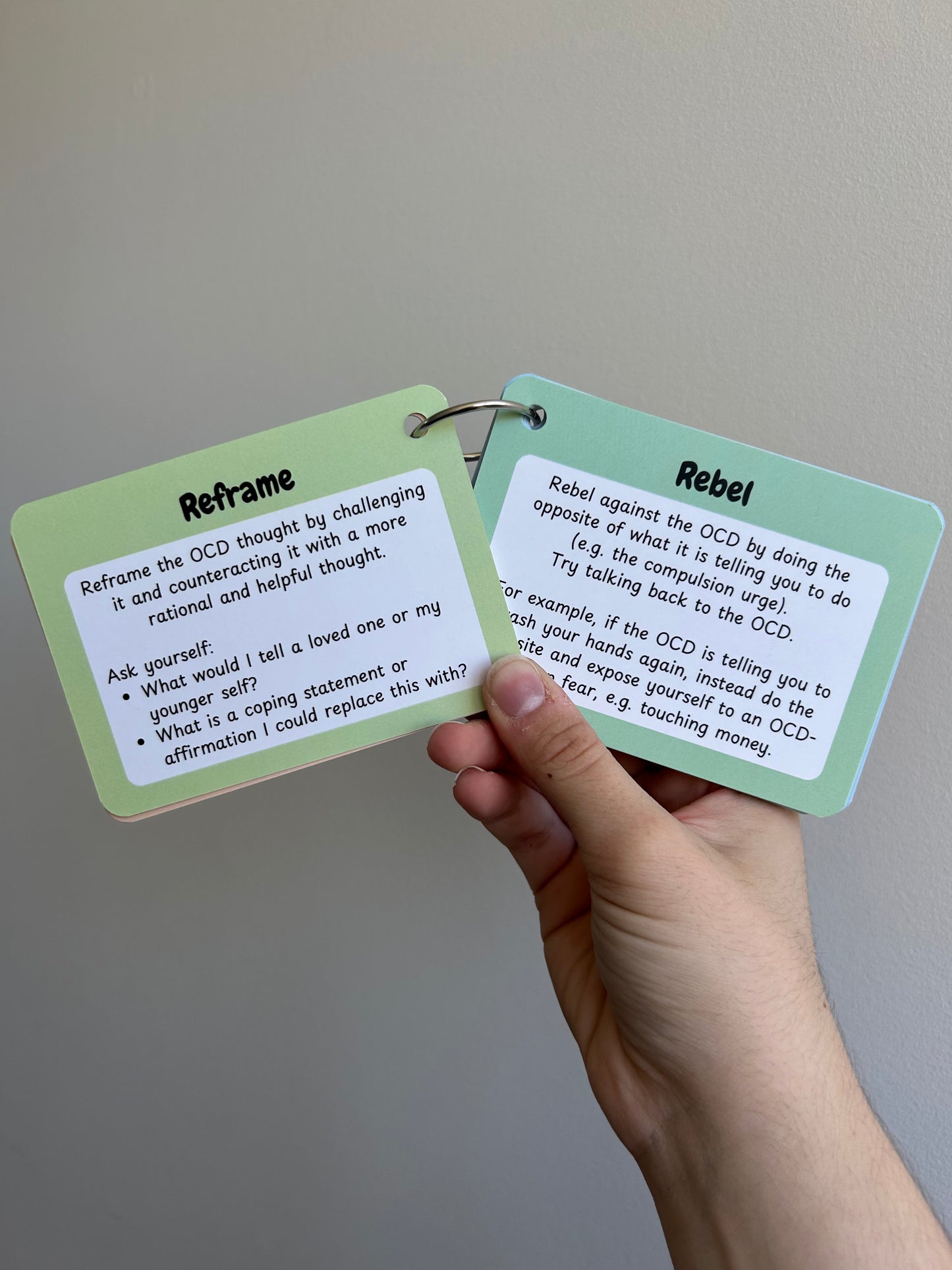 Pocket OCD Cards for ‘on the go’