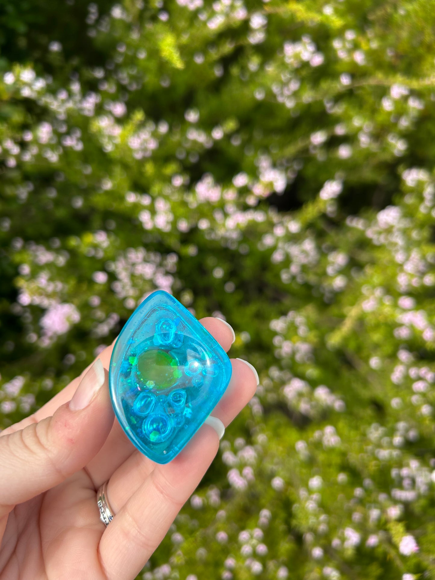 Ducky & Bubbles Worry Stone Trinket | Design 2
