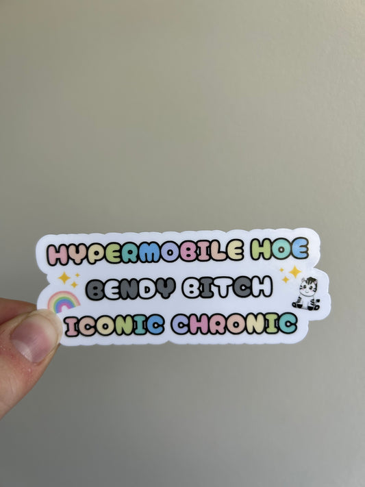 Hypermobile Hoe Sticker