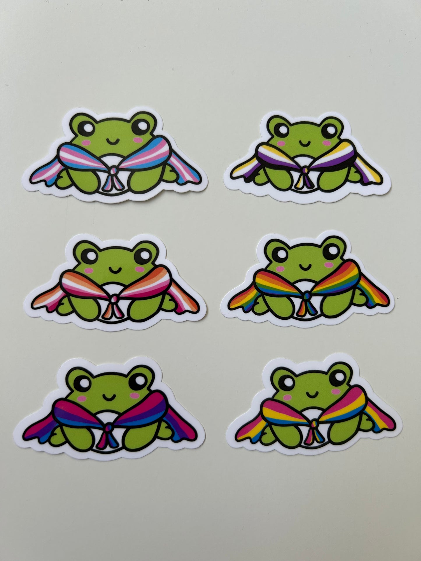 Pride Frog Stickers