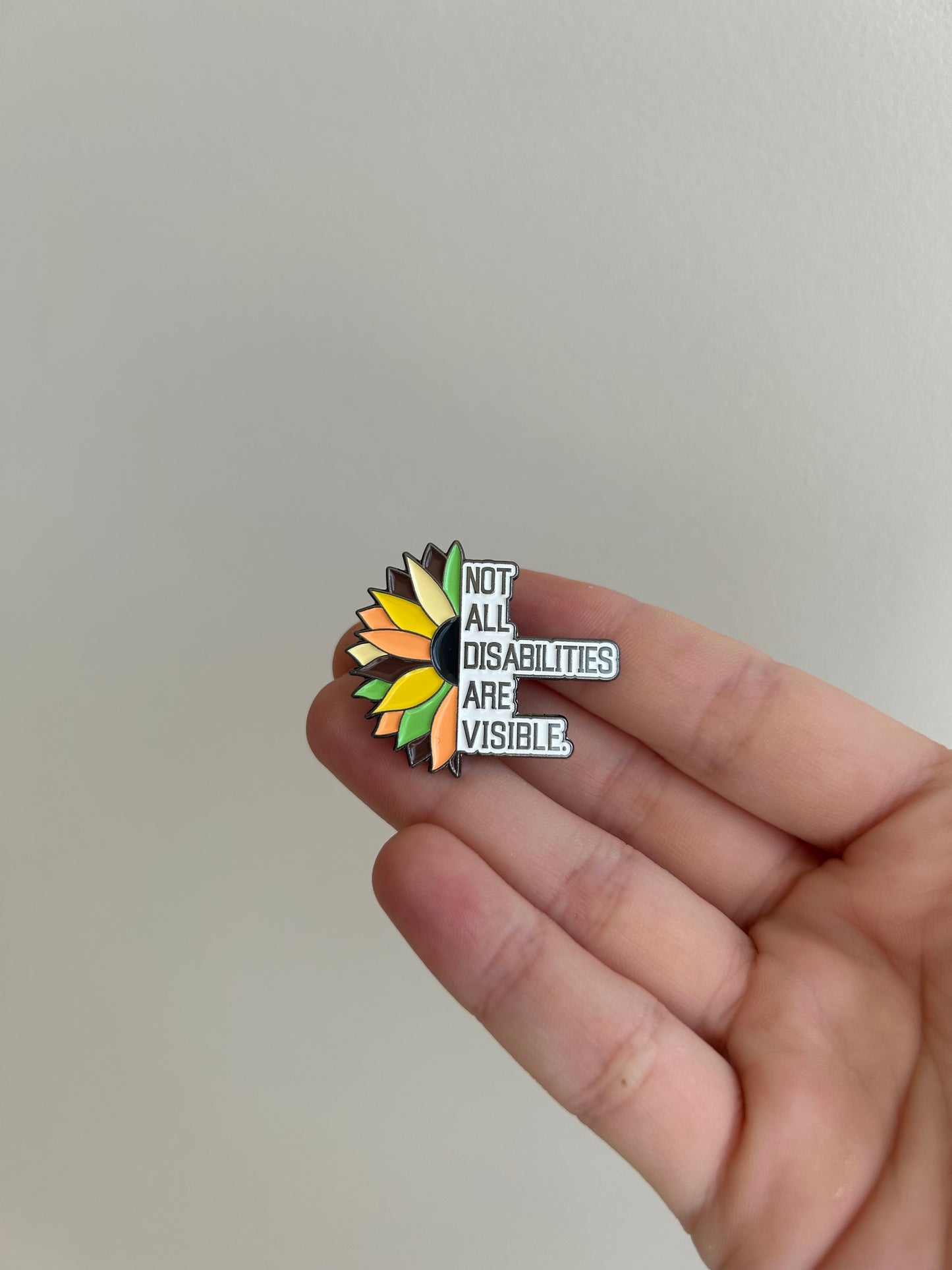 Invisible Disabilities Sunflower Pin